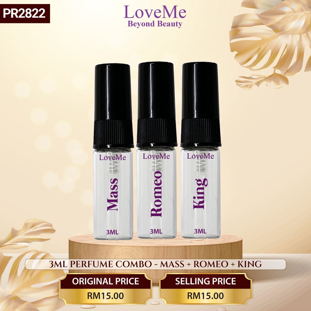 PERFUME COMBO - 3ML ROMEO+3ML MASS+3ML KING